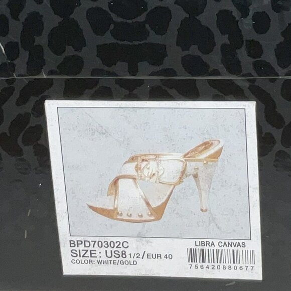 Baby Phat Libra Heels (White/Gold) - Picture 1 of 9